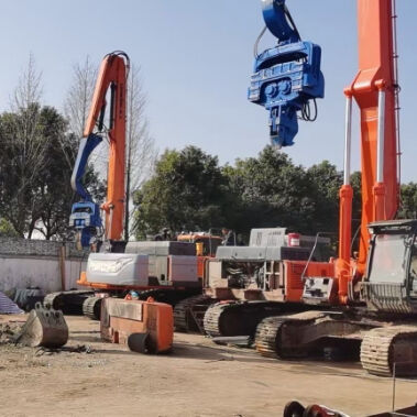 69 To 78 Ton Excavator Mounted Vibro Hammer For Large Piling Construction Projects