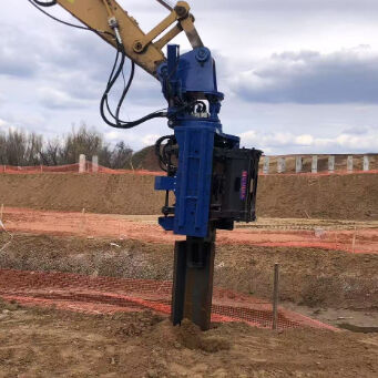 Side Grip Pile Driver | 10 M/min Lifting Speed | 150 L Large Fuel Tank Capacity