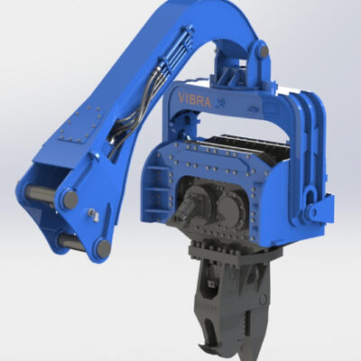 High Frequency Vibration Output Pile Driver with Integrated Control Valve Assembly & Low Maintenance Cost Design