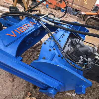 High Frequency Vibration Output Pile Driver with Integrated Control Valve Assembly & Low Maintenance Cost Design