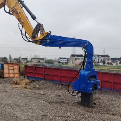 High Frequency Vibration Output Pile Driver with Integrated Control Valve Assembly & Low Maintenance Cost Design