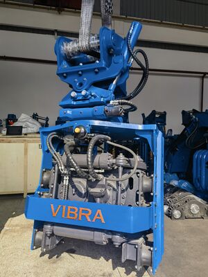 Compact Confined Spaces Pile Driver – Dual Pump Flow Merging & 360 Degree Rotation for 20‑25 Ton Excavators