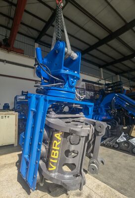 Compact Confined Spaces Pile Driver – Dual Pump Flow Merging & 360 Degree Rotation for 20‑25 Ton Excavators