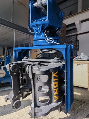 Compact Confined Spaces Pile Driver – Dual Pump Flow Merging & 360 Degree Rotation for 20‑25 Ton Excavators