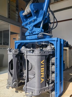 Side Grip Pile Driver – Low Headroom Operation Capability & Full 360 Degree Continuous Rotation for 32‑40T Excavators