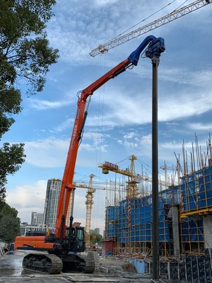 High Safety Vibratory Hammer Pile Driver , Excavator Mounted Vibratory Hammer
