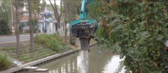 8 Meter Hard Soil Drive Pile Vibro Hammer With 172KN Centrifugal Force