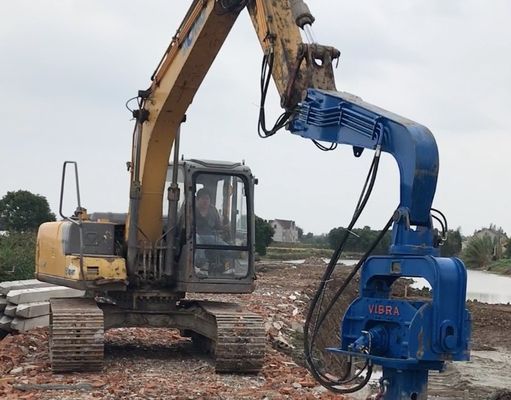 High Speed 8m Vibratory Pile Driver  For Excavator