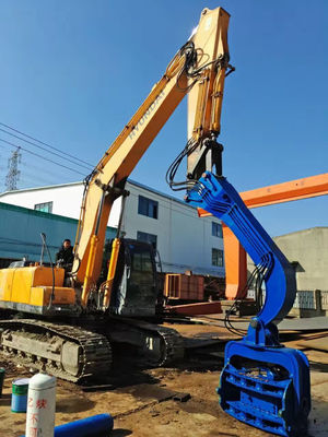 Low Noise Excavator Mounted Pile Driver , Hydraulic Pile Driving Equipment