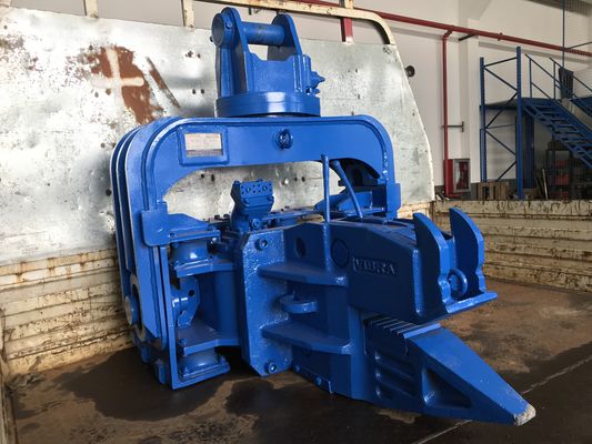 Blue SANY Excavator Mounted Vibratory Pile Driver 3200rpm