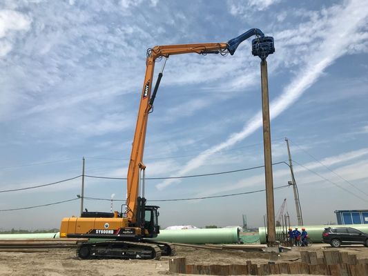 60 - 68 Ton Excavator Mounted Vibro Hammer For Sheet Piling Construction