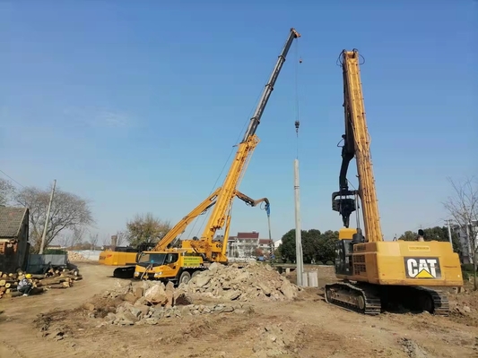 2500rpm 8M Excavator Mounted Pile Driver For Small Sheet Piling