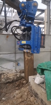 3000 Rpm Steel Side Grip Pile Driver For Low Height Working Areas