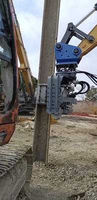 Excavator Mounted Side Grip Piling Machine Hydraulic Vibro Pile Hammer